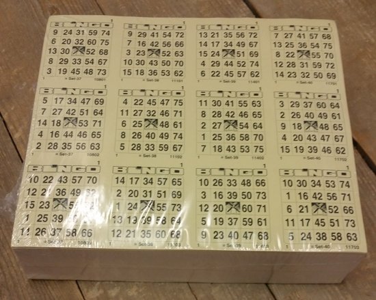 Afbeelding van het spel Bingokaarten 1 t/m 75 | 10 Game | Quatro - Bingoboek
