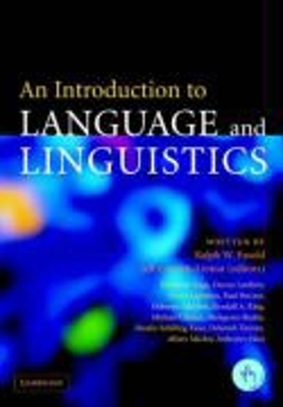 Summary Language &  Communication Chapters 1-4 (period 1)