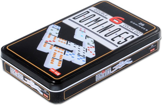 Afbeelding van het spel Longfield Games Domino Dubbel 6 - Blik
