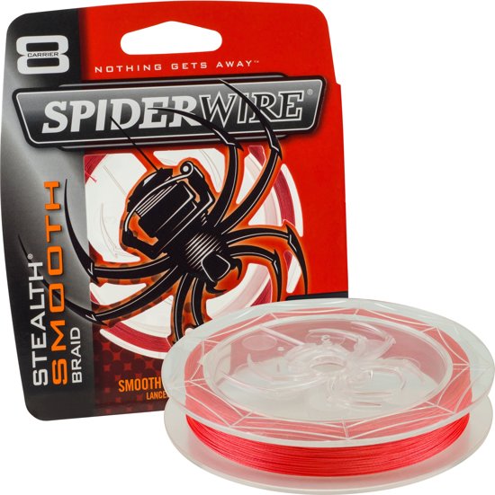 Spiderwire Stealth Smooth 8 | Red | Dyneema | 40lb | 0.25mm | 300m