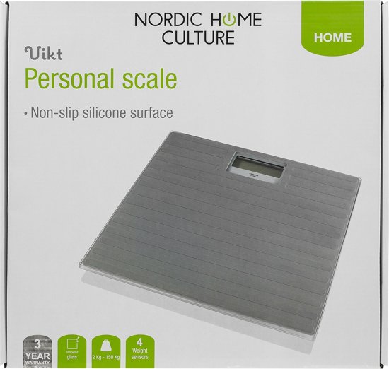 NORDIC HOME CULTURE SCL-001 Digitale Personenweegschaal, 3 Jaar Garantie
