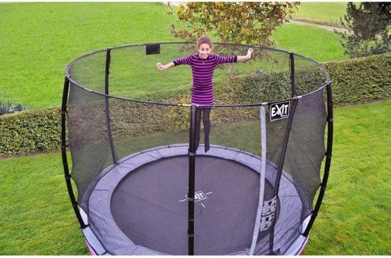 EXIT Elegant Premium trampoline ø253cm met veiligheidsnet Deluxe - zwart
