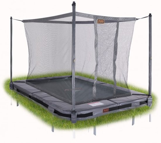 Avyna InGround trampoline PRO-LINE 300x225 (23) Grijs + Avyna Veiligheidsnet