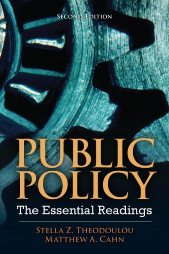 Public Policy samenvattingen alle literatuur