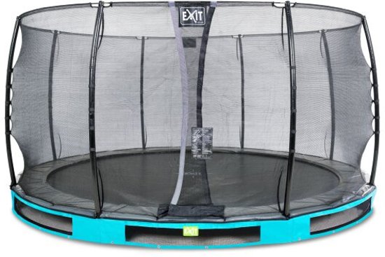 EXIT Elegant Premium Inground Trampoline Ã 450 cm met Veiligheidsnet