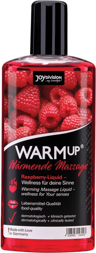 WARMup Massageolie Framboos - 150 ml