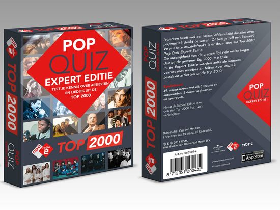 Thumbnail van een extra afbeelding van het spel Top 2000 Pop Quiz Expert editie