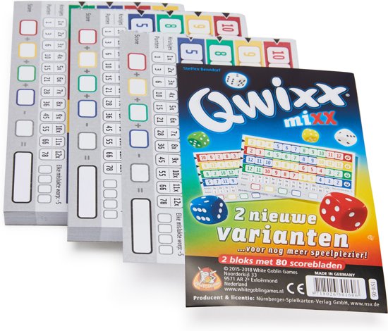Thumbnail van een extra afbeelding van het spel Qwixx Mixx - Uitbreiding