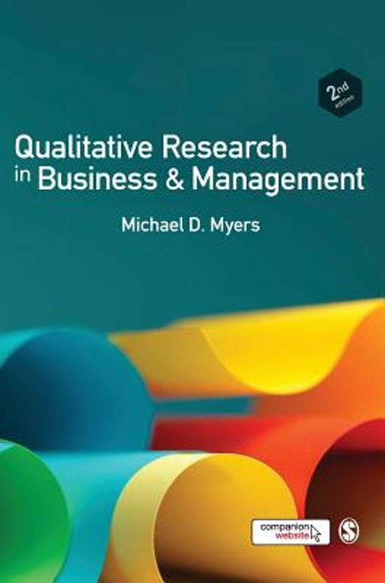 Qualitative Research in Business & Management, Michael D. Myers