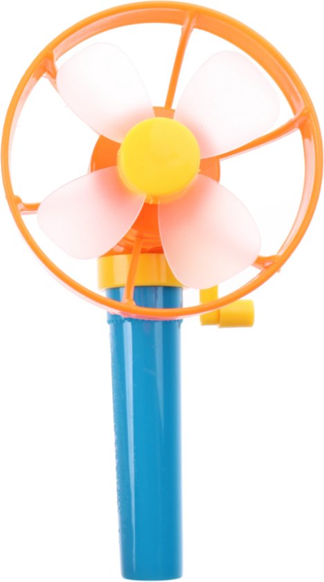 Afbeelding van het spel Toi-toys Handventilator 14 Cm Oranje/blauw