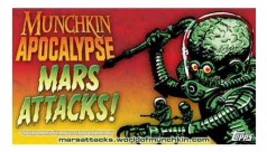 Thumbnail van een extra afbeelding van het spel Munchkin Apocalypse Mars Attacks! booster pack