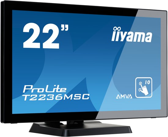 iiyama ProLite T2236MSC-B2 21.5'' 1920 x 1080Pixels Multi-touch touch screen-monitor