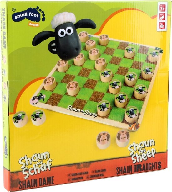 Thumbnail van een extra afbeelding van het spel Small foot Damspel shaun het schaap