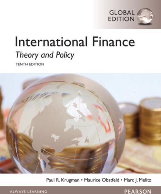International Finance&colon; Theory and Policy&comma; Global Edition