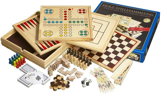 Afbeelding van het spel Philos houten game set Compendium 10 - groot