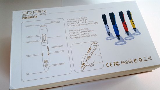 Set: 3D Pen 3DTECH Comfortline II + 12x10m + CLIPS + 3D-PAD + Adapter
