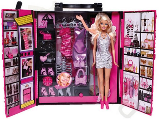 Barbie garderobekast