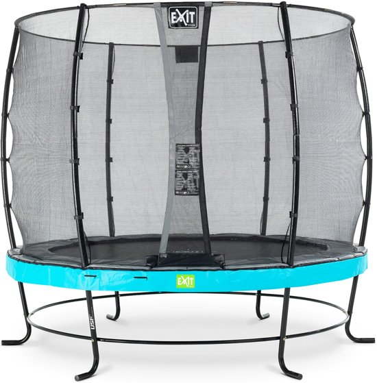 EXIT Elegant trampoline ø253cm met veiligheidsnet Economy - blauw
