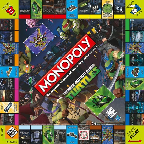 Thumbnail van een extra afbeelding van het spel Monopoly Teenage Mutant Ninja Turtles - Bordspel