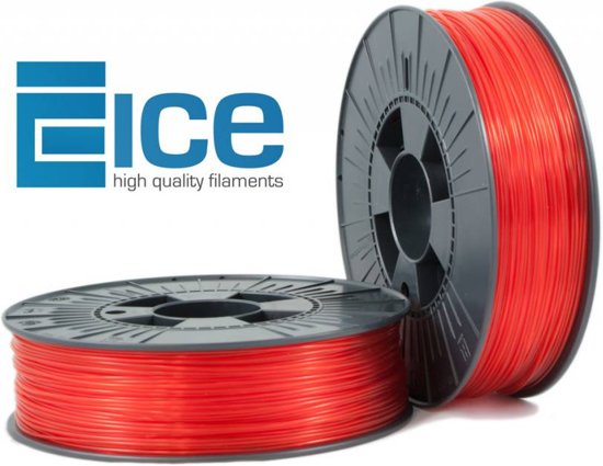 ICE Filaments ICE-pet 'Transparant Romantic Red'