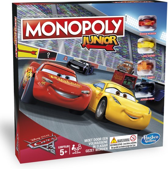 Afbeelding van het spel Monopoly Junior Cars 3 - Kinderspel