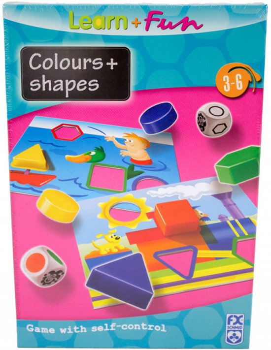 Afbeelding van het spel Learn and fun - Colours and Shapes - Kleuren en vormen - Met zelf controle spel - NBH®