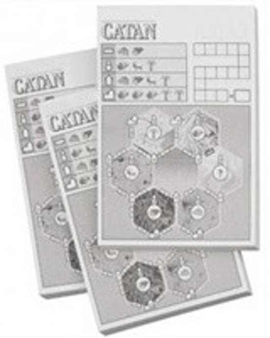 Thumbnail van een extra afbeelding van het spel Dobbel Catan Scoreblok - 3 Stuks