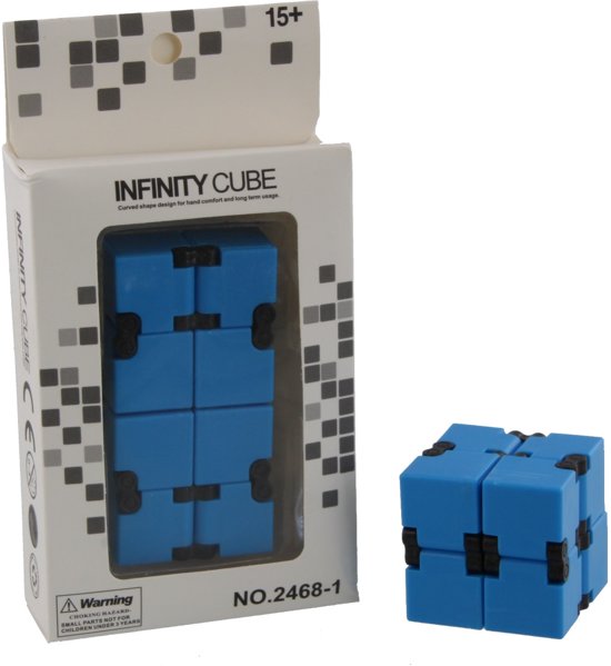 Afbeelding van het spel Infinity Cube Blauw met zwart.