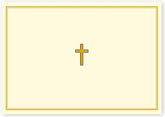 Afbeelding van het spel Note Card Gold Cross
