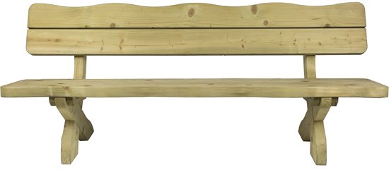 MaximaVida houten tuinbank landelijke stijl 240 cm- 60 mm houtdikte