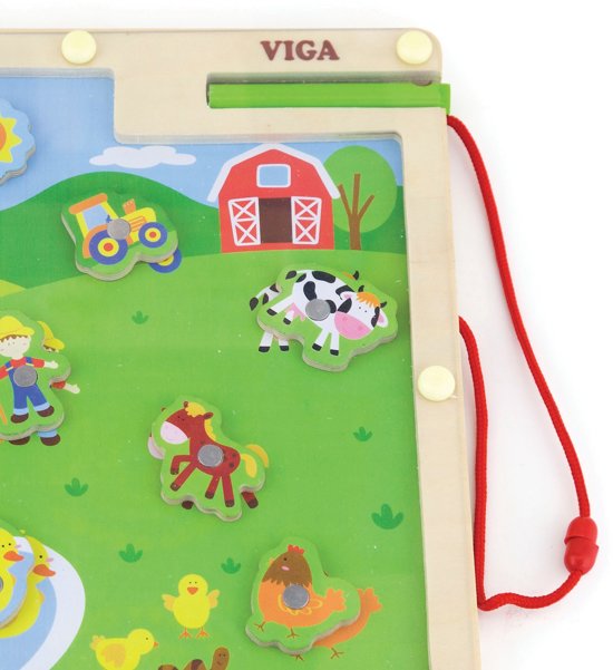 Thumbnail van een extra afbeelding van het spel Viga Toys - Magnetisch Bordspel - Boerderij