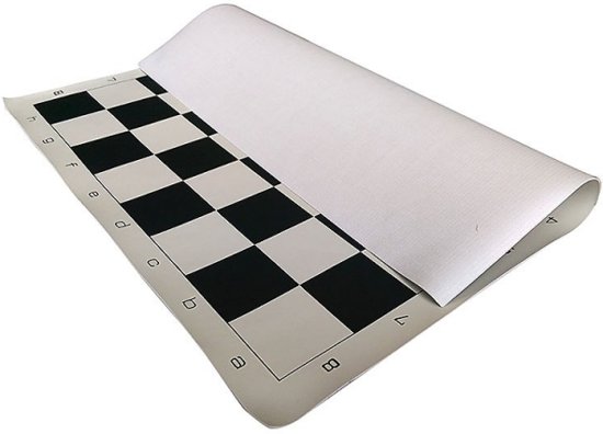 Afbeelding van het spel Schaakbord Vinyl Zwart, veldmaat 55mm