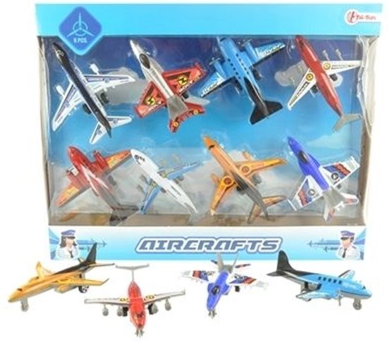 Afbeelding van het spel vliegtuigset Air Craft 8-delig