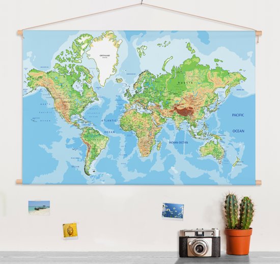 hervorming Gezond scherp Wereldkaart wanddecoratie? 10 Leuke wereldkaarten voor aan de muur!