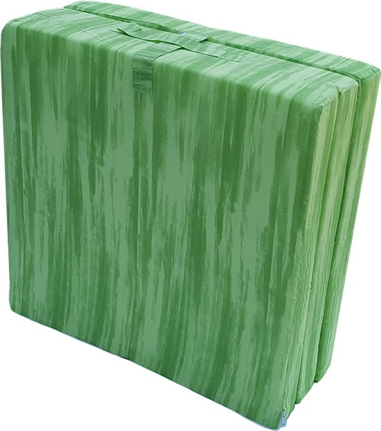 Inklapbaar vouwmatras  - opvouwbare matras 65x190cm groen