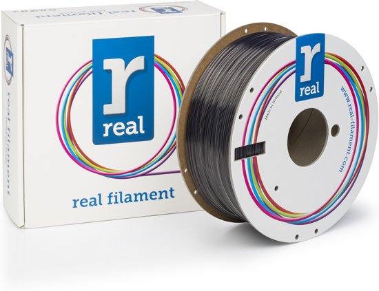 REAL Filament PETG smokey black 1.75mm (1kg)