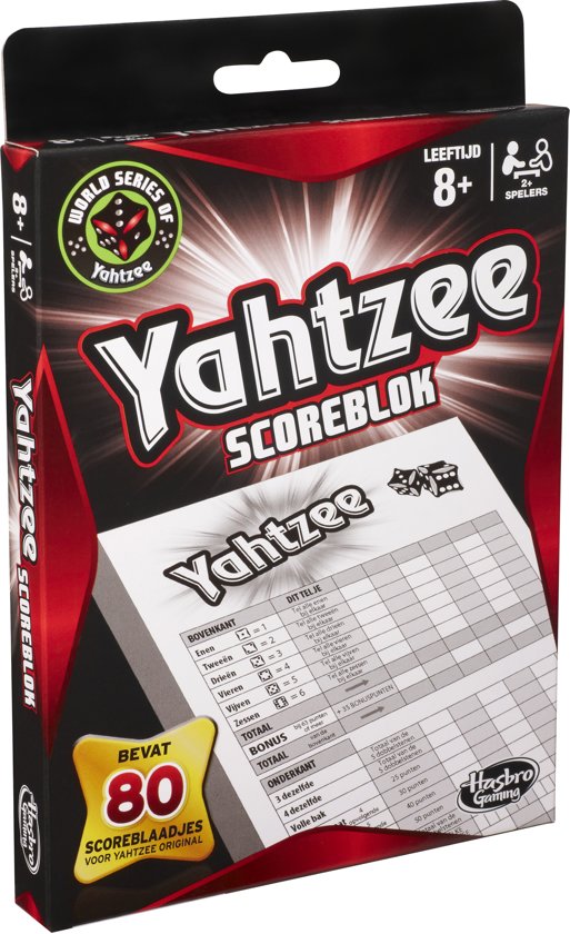Afbeelding van het spel Yahtzee Scoreblok - Dobbelspel