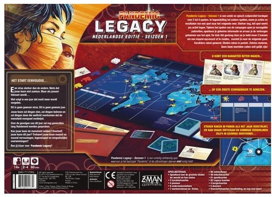 Pandemic Legacy Red - Bordspel