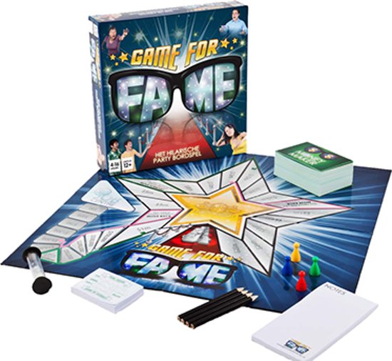 Thumbnail van een extra afbeelding van het spel Game for Fame - bordspel - het grappige partyspel voor vrienden, volwassenen en families!