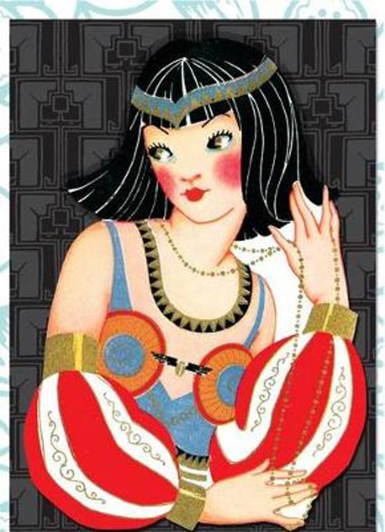 Afbeelding van het spel Lady in Egyptian Costume Die Cut Notecards