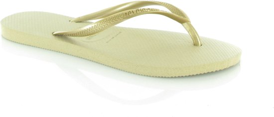 Havaianas Slim Dames Slippers - Sand Grey/light Golden