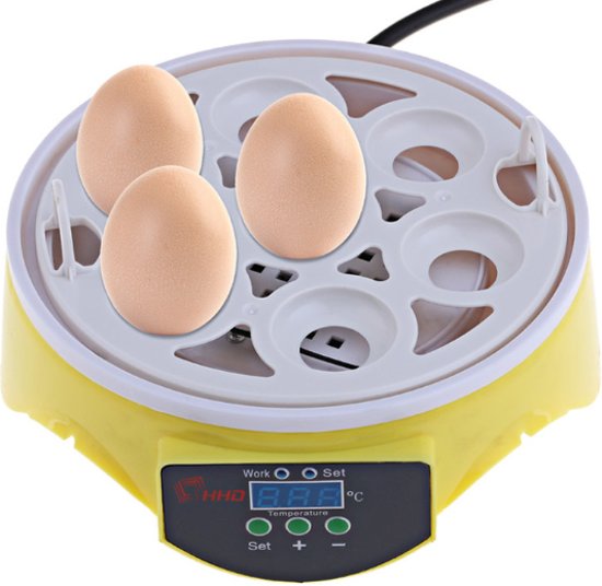 Broedmachine mini voor 7 eieren inclusief doseringsspuit