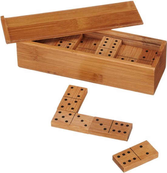 Afbeelding van het spel Philos domino, dubbel 6, Bamboe