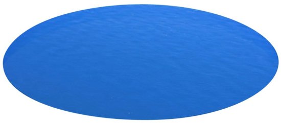 vidaXL Zwembadzeil rond 488 cm PE blauw