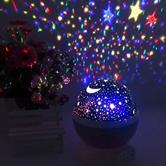 Muziek Nachtlampje - Sterrenhemel projector - Verlichting kinderkamer - Met USB oplaadkabel - Roze