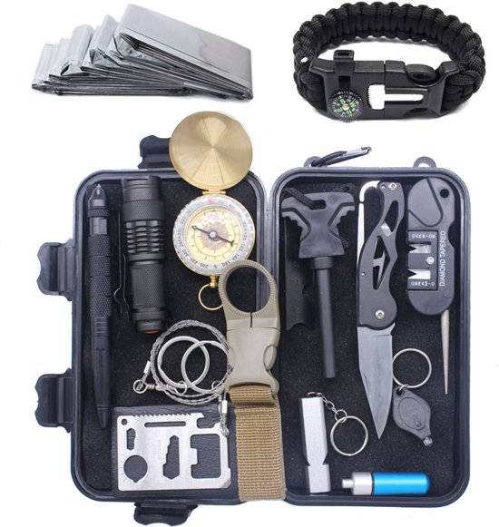 Multitool Ultimate Survival Kit | Outdoor Camping Backpacking Emergency Survival Kit | SOS EDC Multifunctionele Box