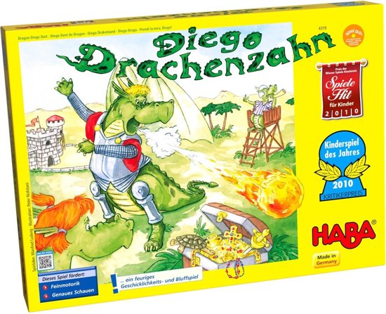 Afbeelding van het spel Spel - Diego Drakentand (Duitse verpakking met Nederlandse handleiding)