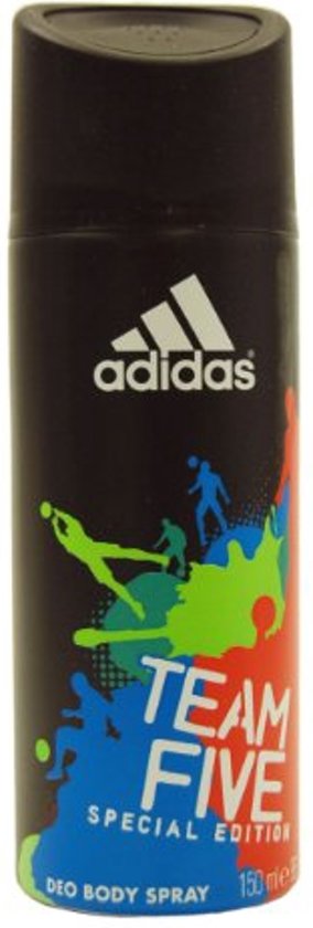 Foto van 2 stuks adidas team five deodorant spray 150ml