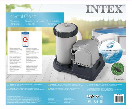 Intex Cartridge filterpomp 9463 L/u 28634GS