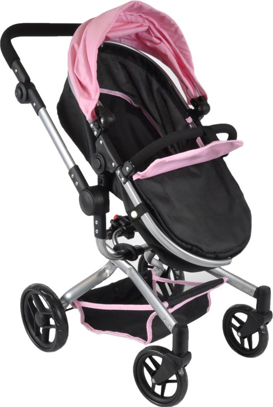 Bandits and Angels Black Angel 2in1 softpink poppenwagen